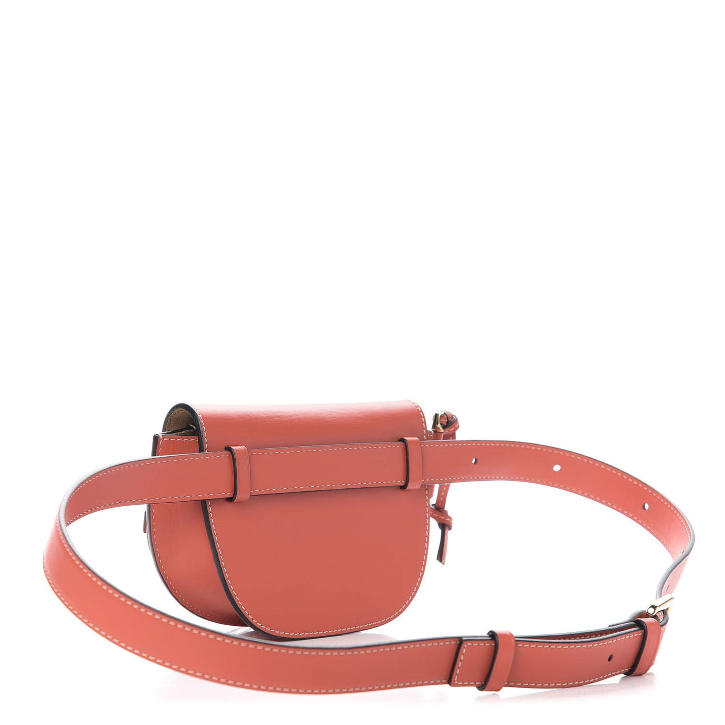 Calfskin Mini Gate Belt Bag Orange