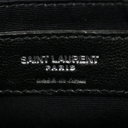 Saint Laurent Calfskin Y Quilted Monogram Large Loulou Shopper Storm 7 of 11