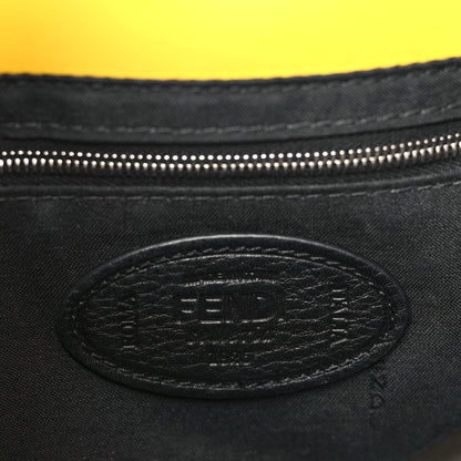 Fendi Cuoio Romano Lux Enamel Selleria Belt Baguette Bag Graphite 6 of 9