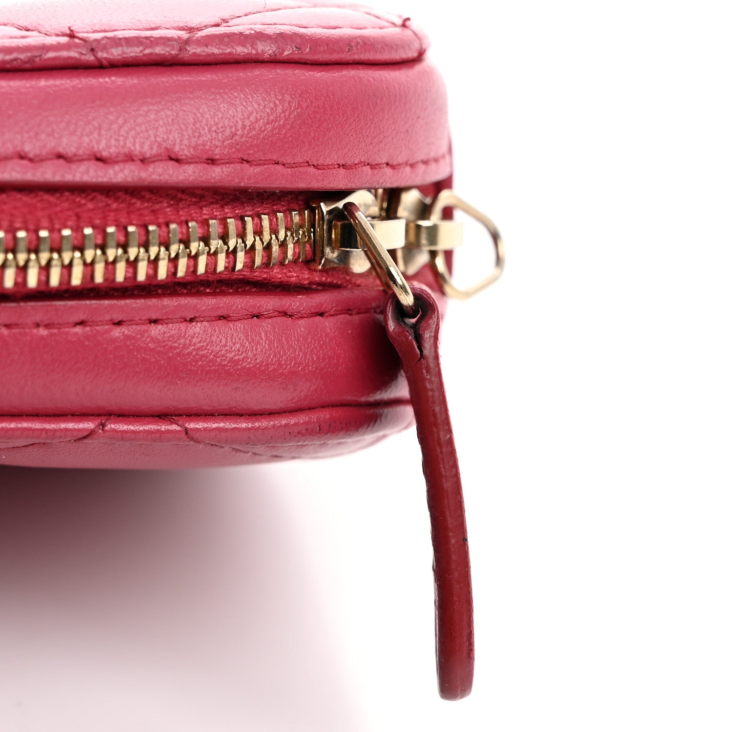 Chanel Lambskin Quilted Phone Holder Wallet On Chain WOC Pink 15 of 16