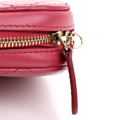 Chanel Lambskin Quilted Phone Holder Wallet On Chain WOC Pink 15 of 16