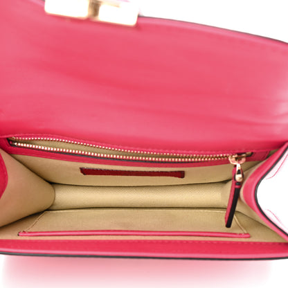 Valentino Garavani Vitello Small Glam Lock Rockstud Flap Deep Fuxia 6 of 14