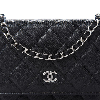 Chanel Caviar Quilted Mini Wallet On Chain WOC Black 10 of 10