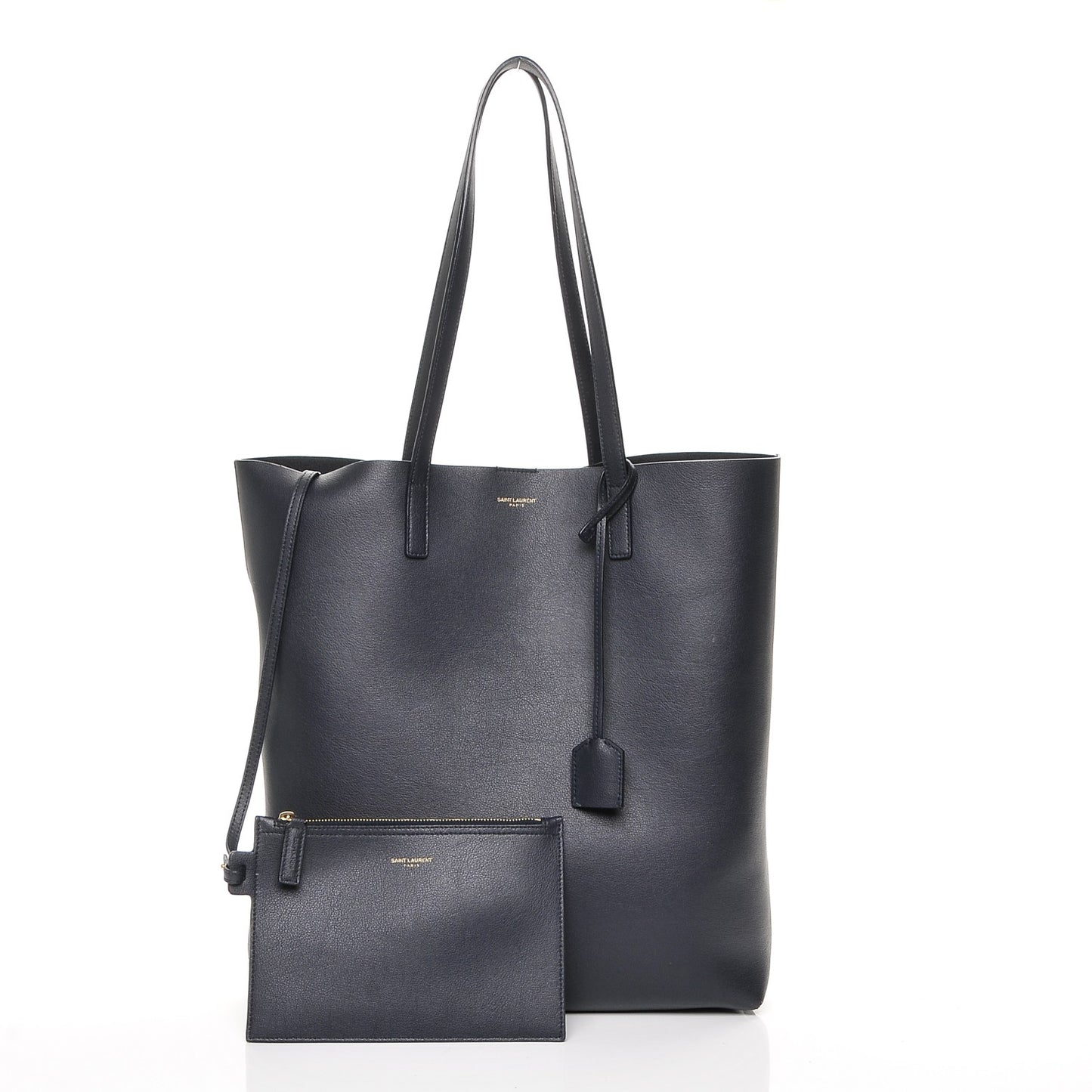 Calfskin Medium Shopping Tote Navy