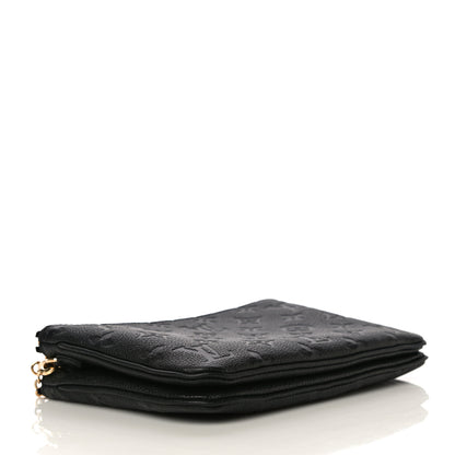 Louis Vuitton Empreinte Double Zip Pochette Black 4 of 11