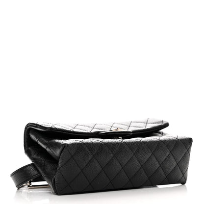 Chanel Grained Calfskin Quilted 2.55 Reissue Flap Belt Bag Clutch Black 4 of 13