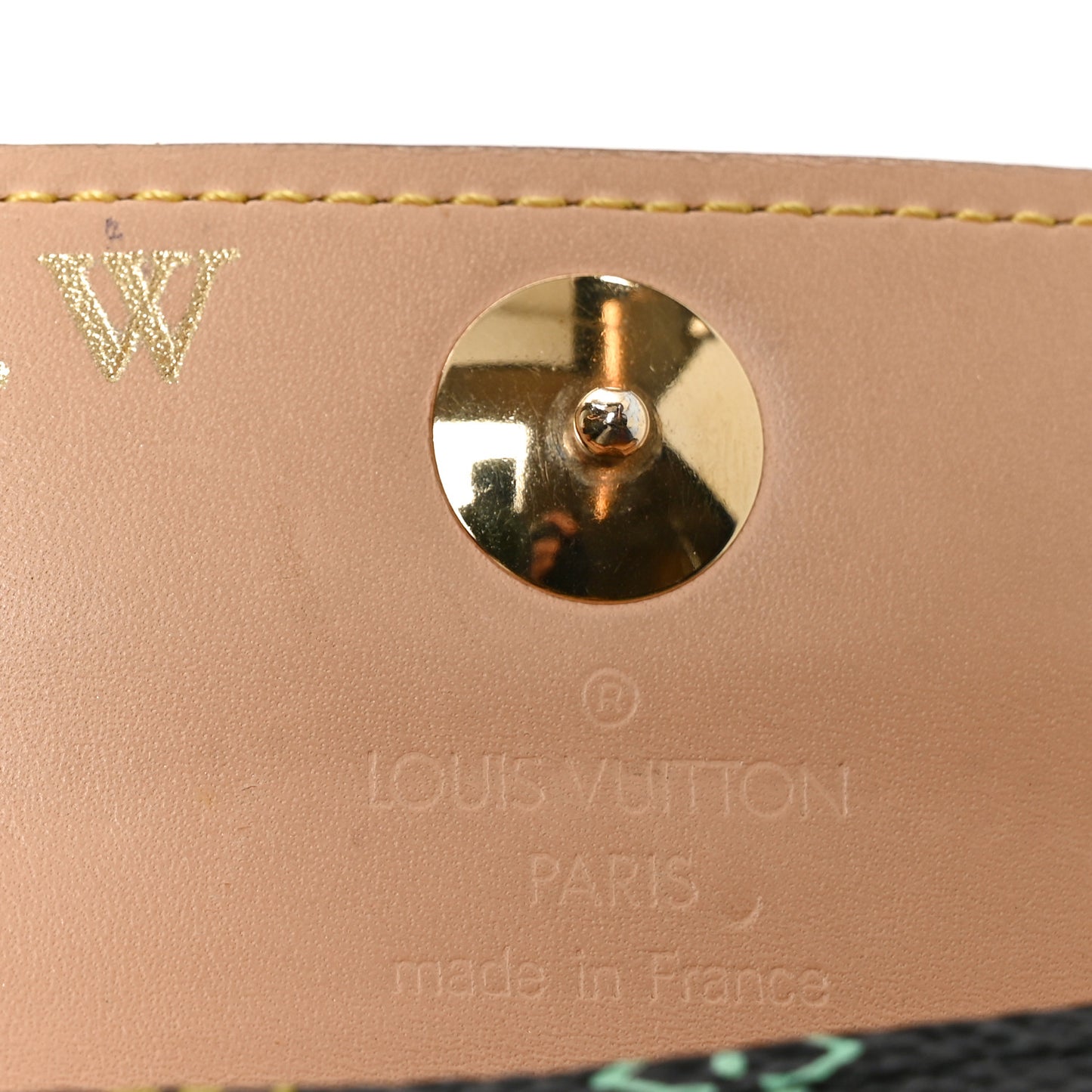Monogram Multicolor Business Card Holder Black