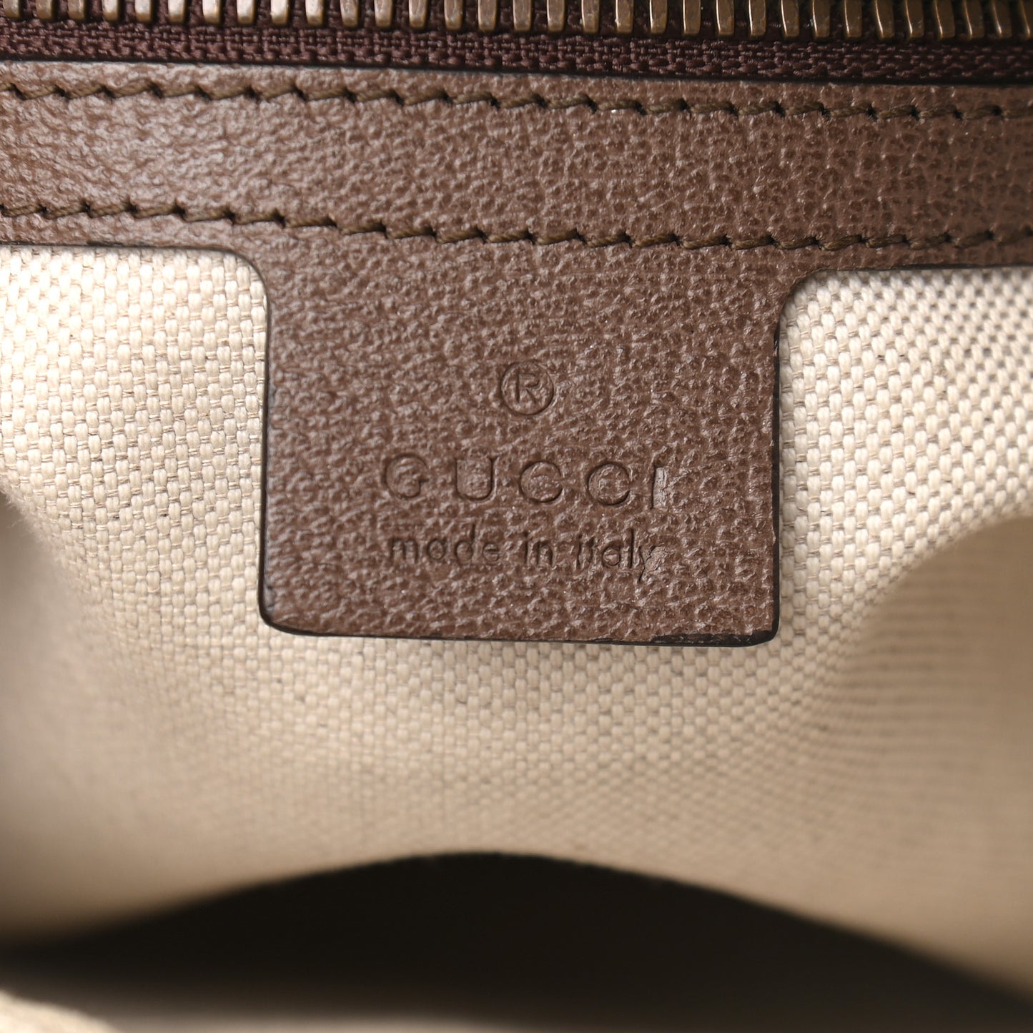 GG Supreme Monogram Web Small Ophidia Messenger Bag Brown