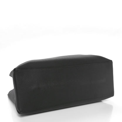 Louis Vuitton Grained Calfskin Lockme Shopper Black 4 of 10