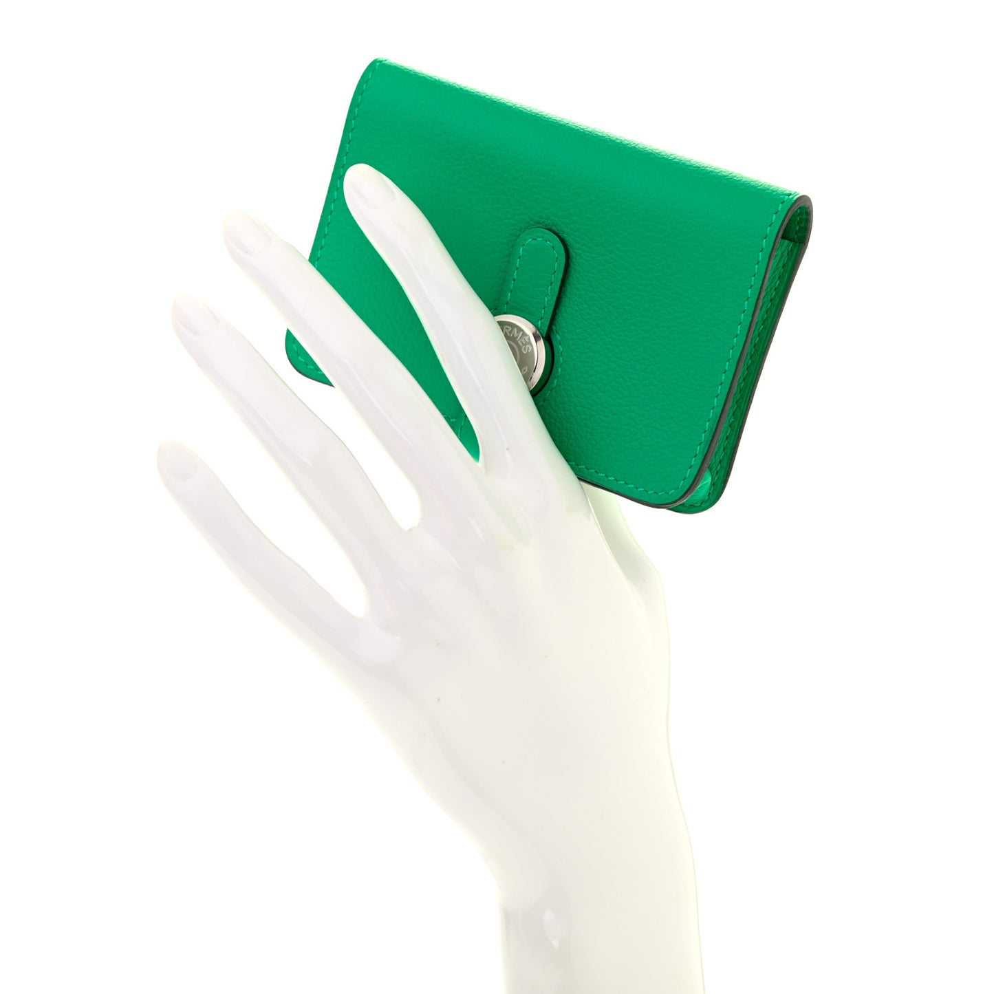 Togo Dogon Card Case Vert Vertigo