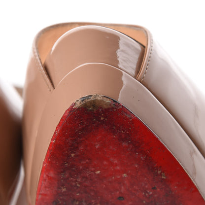 Christian Louboutin Patent Palais Royal 140 Pumps 39.5 Nude 13 of 17