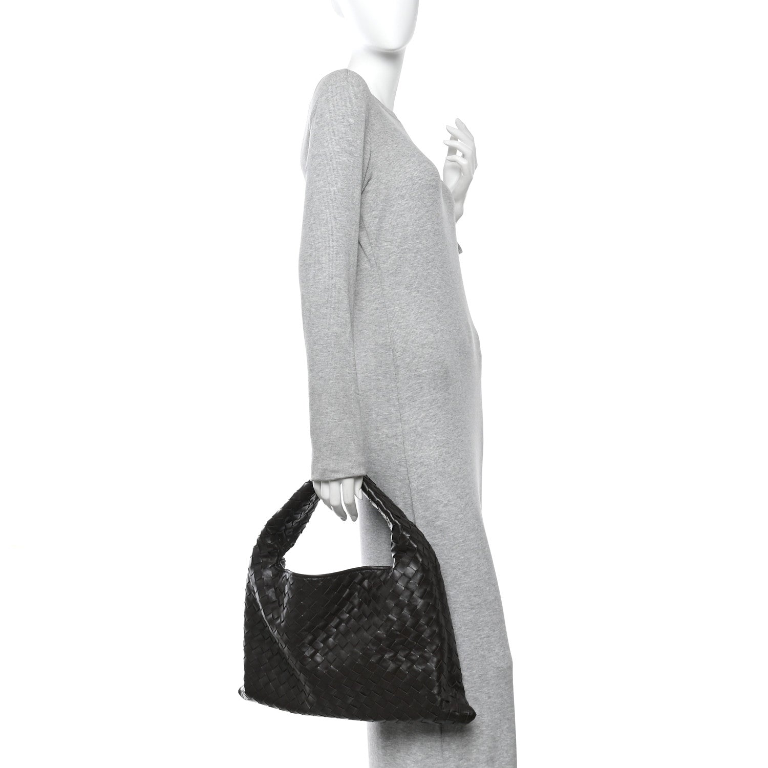 Bottega Veneta Calfskin Intrecciato Small Hop Fondant 2 of 11