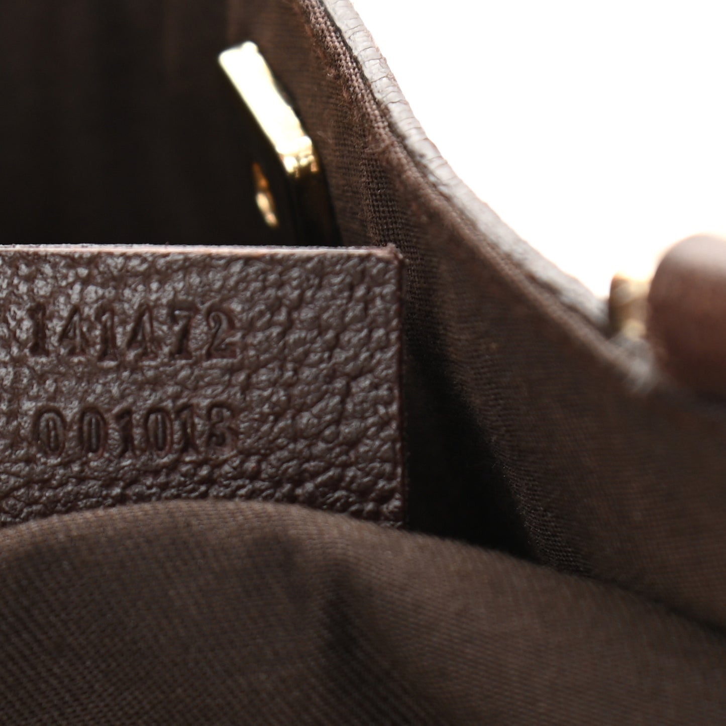Monogram Large Abbey Tote Dark Brown