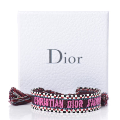 Christian Dior Woven Cotton J'Adior Friendship Bracelet Beige Multicolor 4 of 4