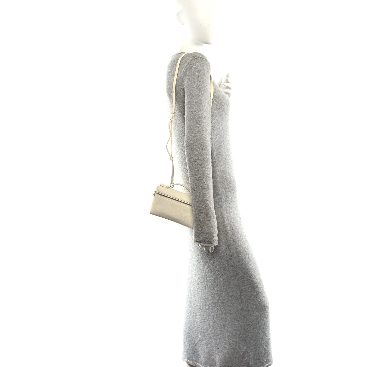 Tender Calfskin L19 Extra Pocket Pouch Whisper White