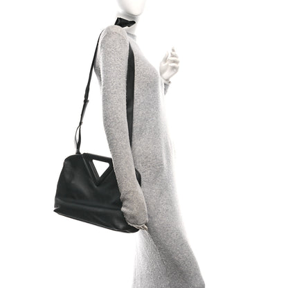 Bottega Veneta Calfskin Medium The Point Triangle Bag Black 2 of 9