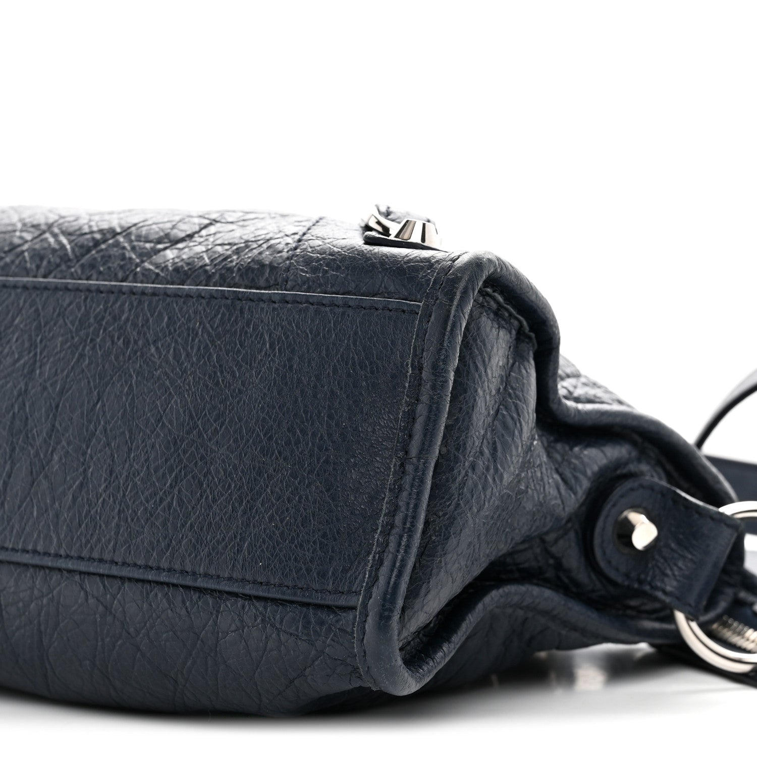 Balenciaga Agneau Classic Silver Hardware Mini City Bleu De Minuit 11 of 11