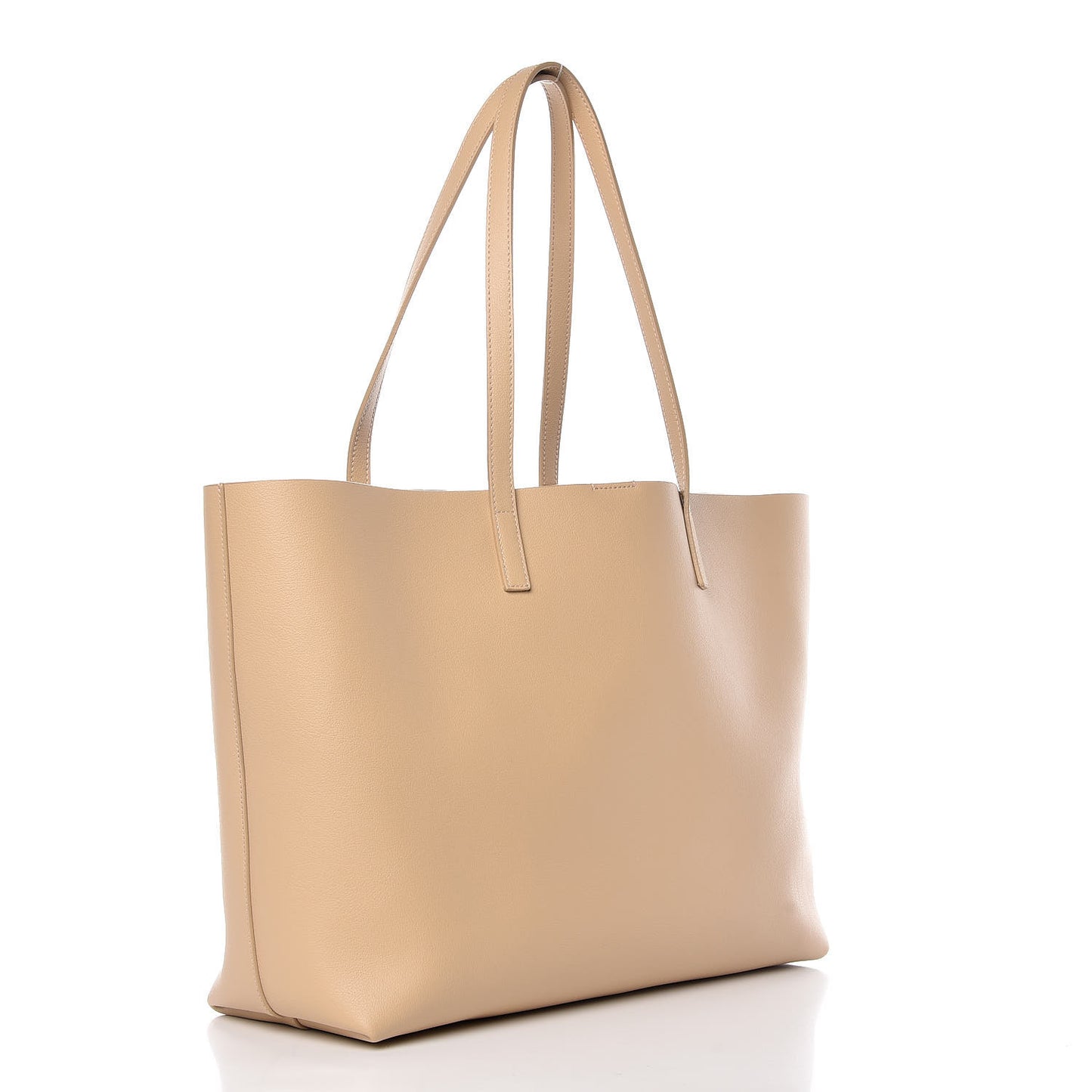 Calfskin Large Shopping Tote Nude Powder