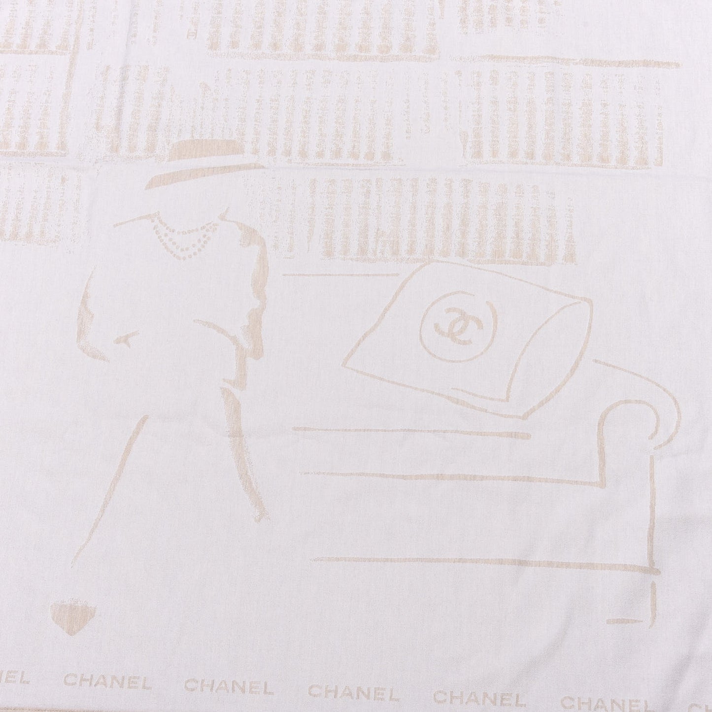 Wool Silk Coco Scarf Beige