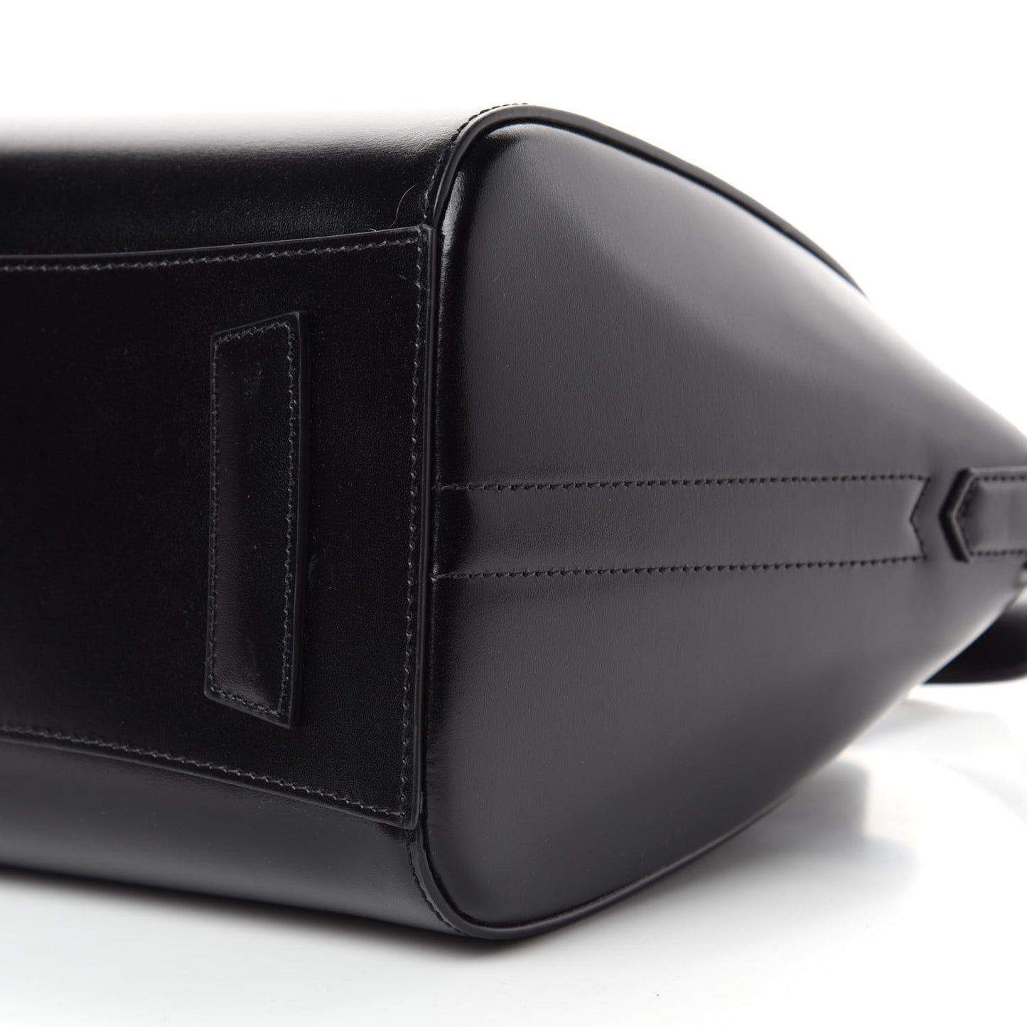 Shiny Lord Calfskin Small Antigona Black