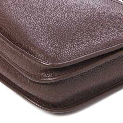 Hermes Taurillon Clemence Evelyne III PM Chocolate 4 of 10