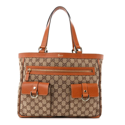Gucci Monogram Abbey D Ring Tote Tan 1 of 10