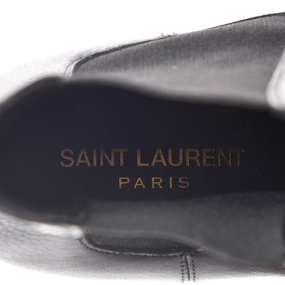 Saint Laurent Calfskin Theo Chelsea Ankle Boots 36.5 Black 9 of 15