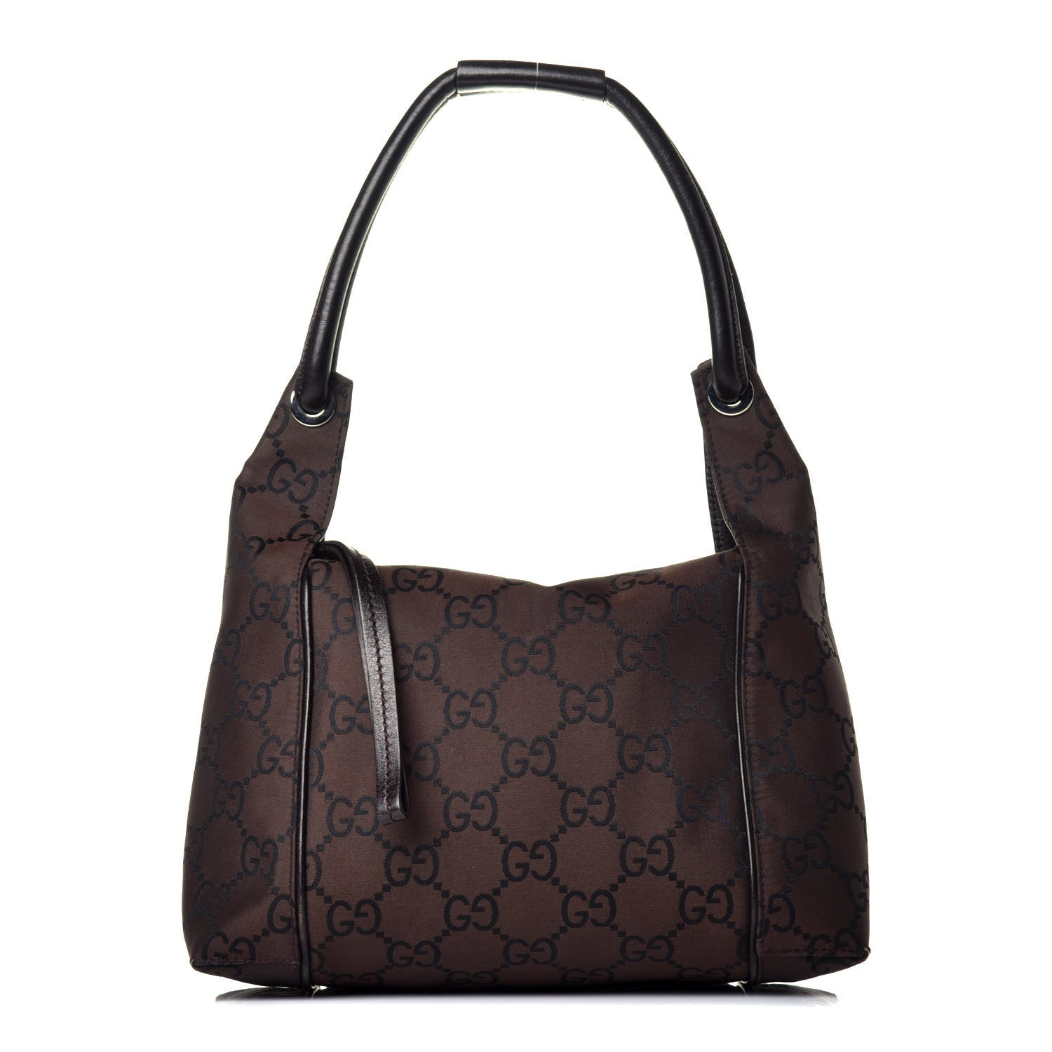Gucci Nylon Monogram Tote Dark Brown 1 of 9