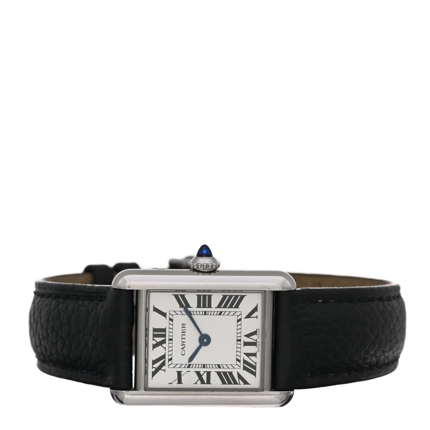 Stainless Steel Calfskin 22mm Must de Cartier Tank Quartz Watch