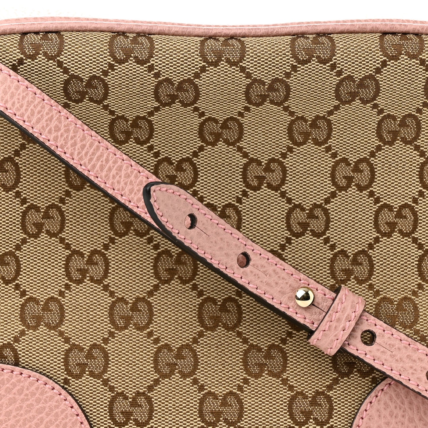 Monogram Mini Bree Messenger Bag Beige Soft Pink
