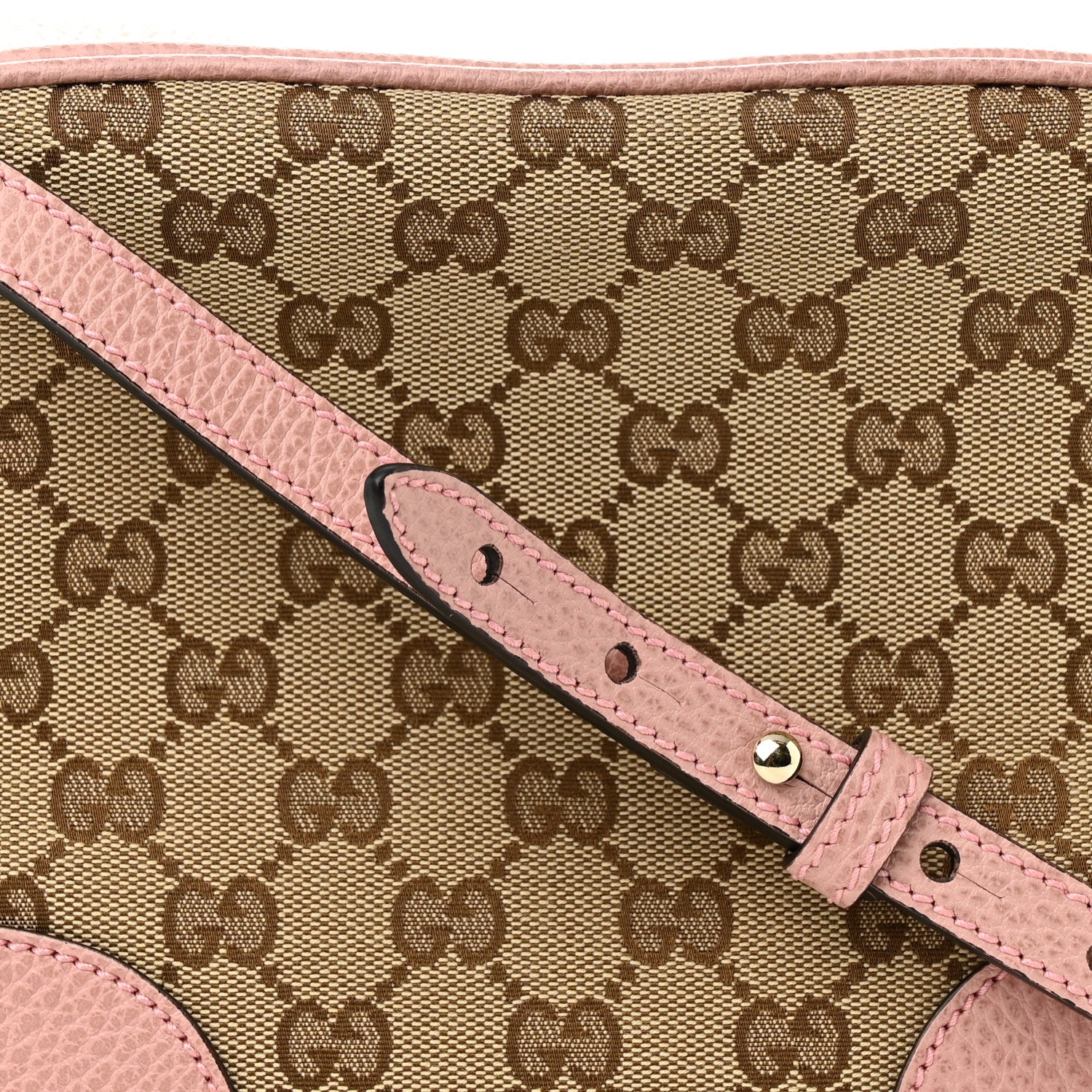 Gucci Monogram Mini Bree Messenger Bag Beige Soft Pink 8 of 10
