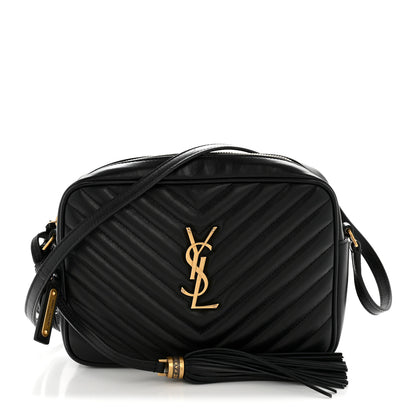 Saint Laurent Calfskin Matelasse Monogram Lou Camera Bag Black 1 of 17