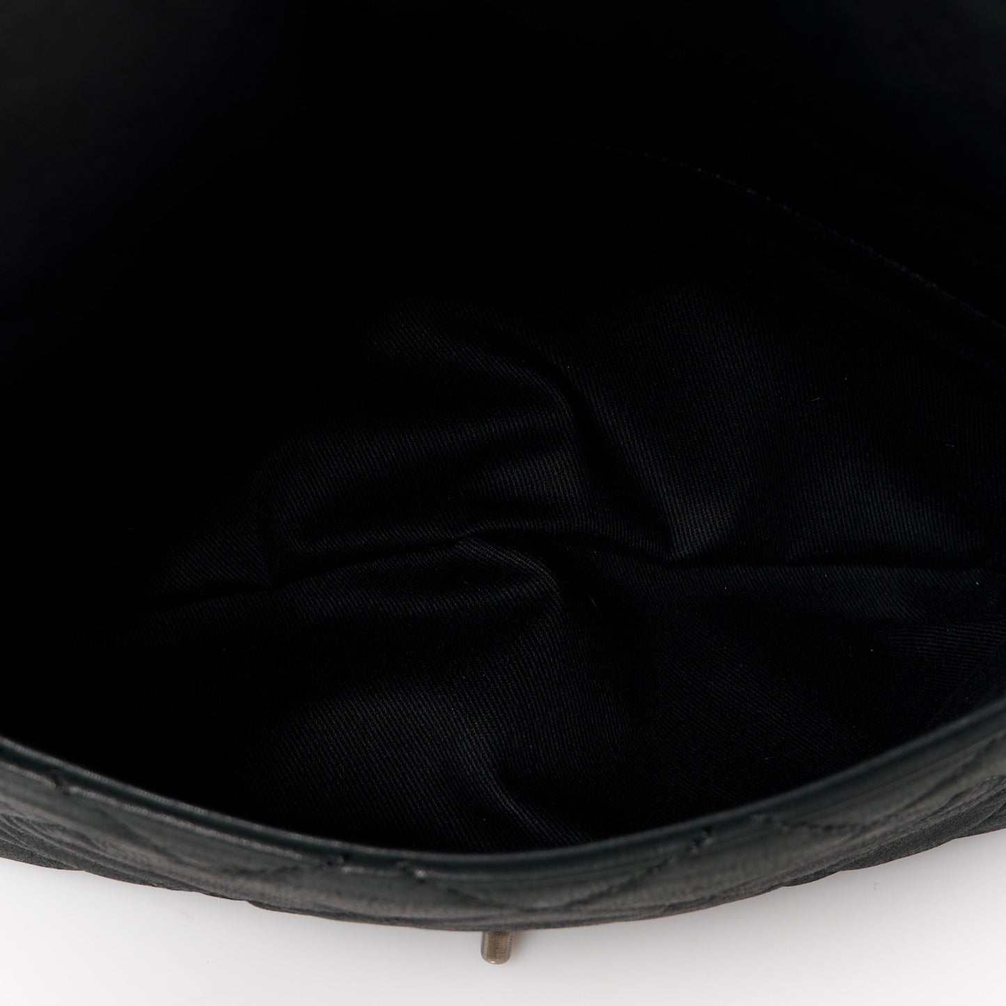 Iridescent Calfskin Jumbo In the Mix Double Flap Black