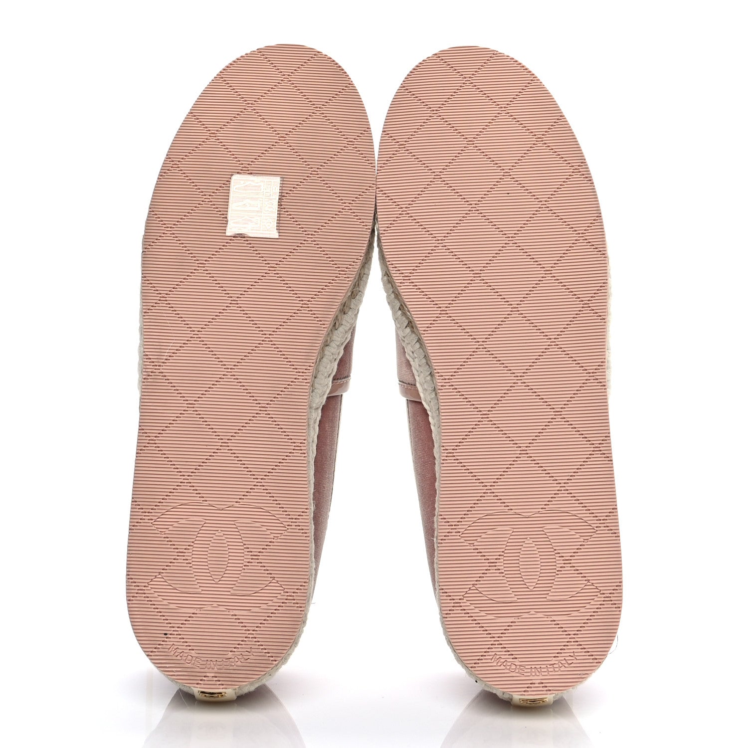 Chanel Velvet Patent CC Espadrilles 36 Pink 6 of 10