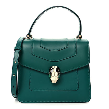 Bulgari Calfskin Serpenti Forever Top Handle Emerald Green 1 of 19