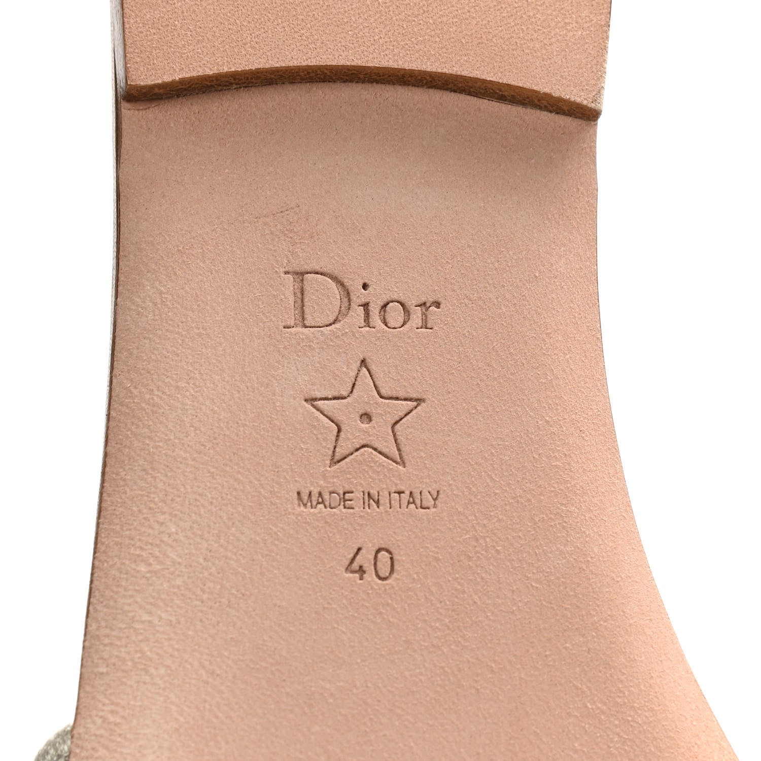 Christian Dior Cotton Embroidered Dway Mules Slide Sandals 40 Platinum 8 of 10