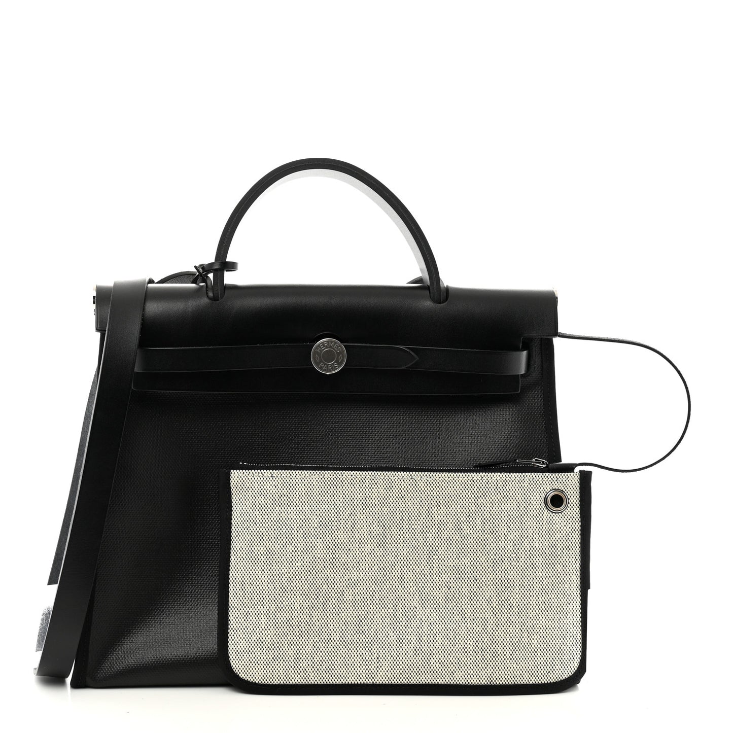 Toile H Berline Vache Hunter Herbag Zip PM 31 Black Ecru