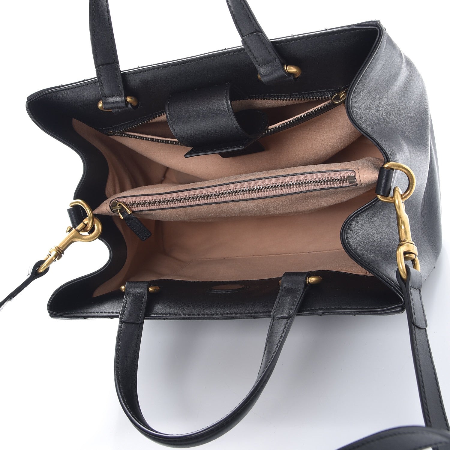 Gucci Calfskin Matelasse Small GG Marmont Tote Black 5 of 7