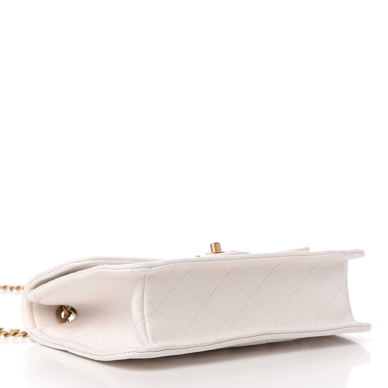 Chanel Caviar Quilted Medium Sweet Classic Flap White 4 of 11