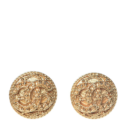 Chanel CC Clip On Earrings Gold 1 of 4