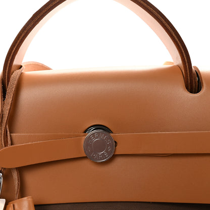 Hermes Military Toile Vache Hunter Herbag Cabine Zip 50 Etoupe Dune 9 of 11