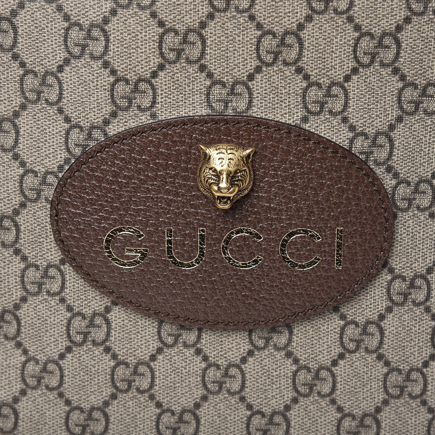 GG Supreme Monogram Neo Vintage Drawstring Backpack Beige New Acero Crop