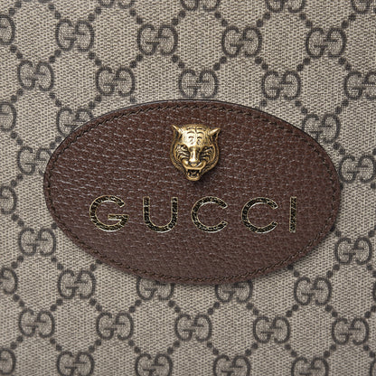 Gucci GG Supreme Monogram Neo Vintage Drawstring Backpack Beige New Acero Crop 8 of 10