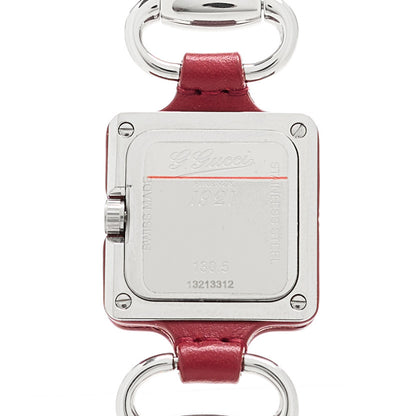Gucci Stainless Steel Calfskin 1921 Pendant Quartz Watch Red 3 of 4