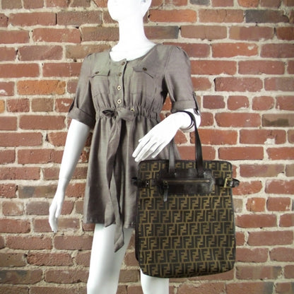 Fendi Zucca Shopper Tote Tobacco 2 of 18