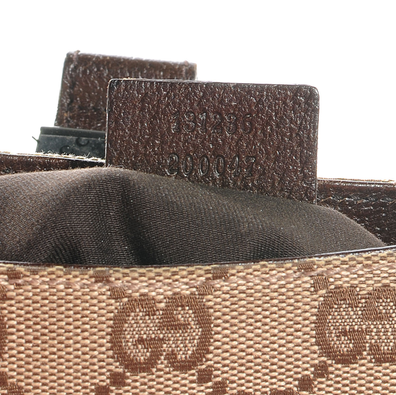 GG Monogram Buckle Belt Bag Dark Brown