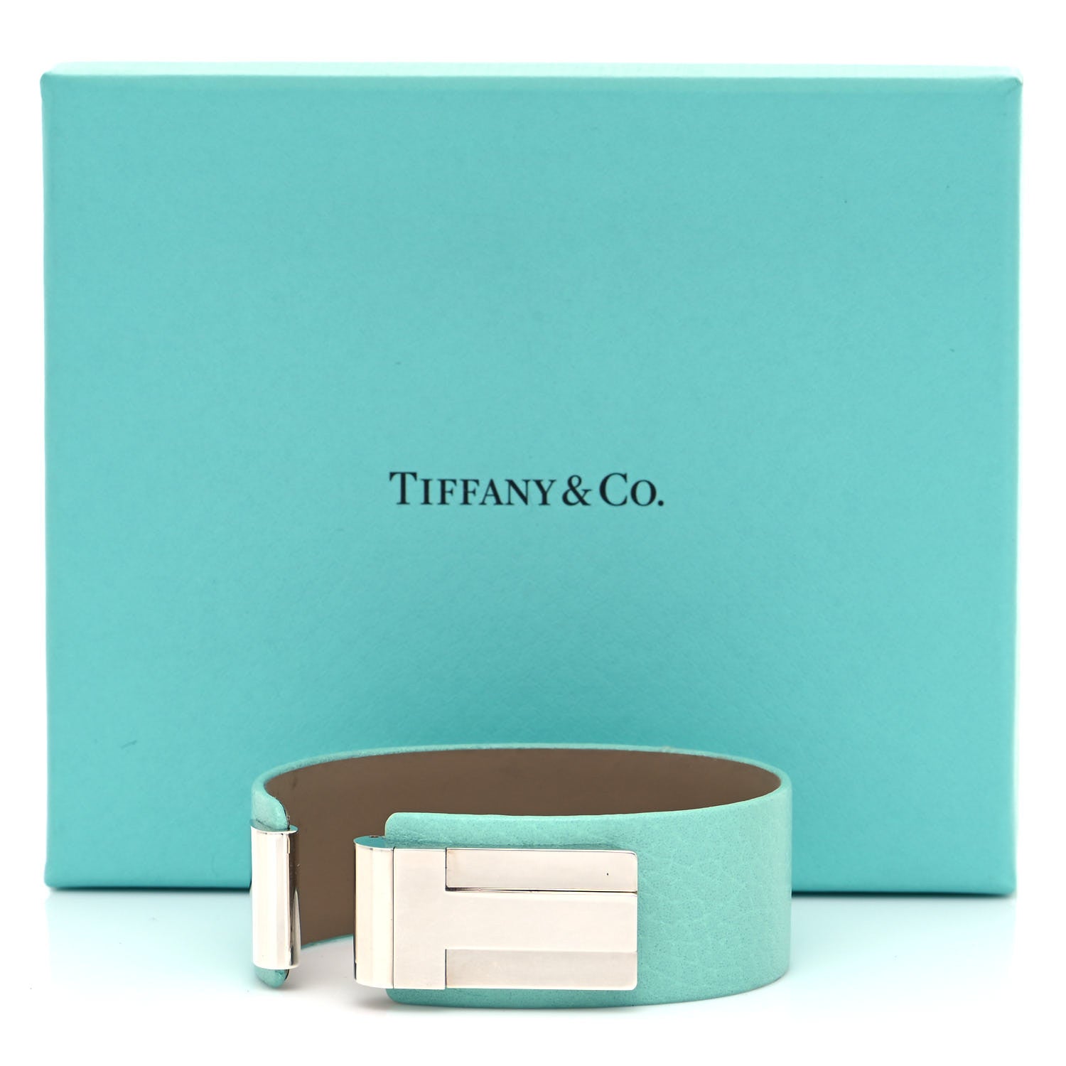 Tiffany Sterling Silver Calfskin 15mm T Quartz Watch Tiffany Blue 6 of 6
