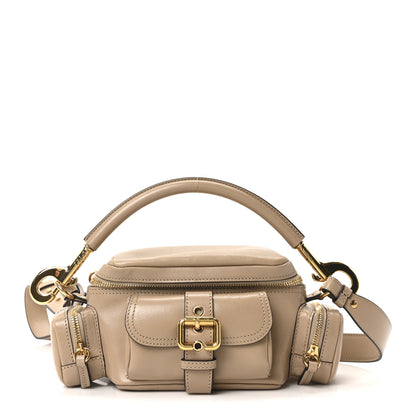 Chloe Shiny Buffalo Small Double Carry Camera Bag Mushroom 1 of 9