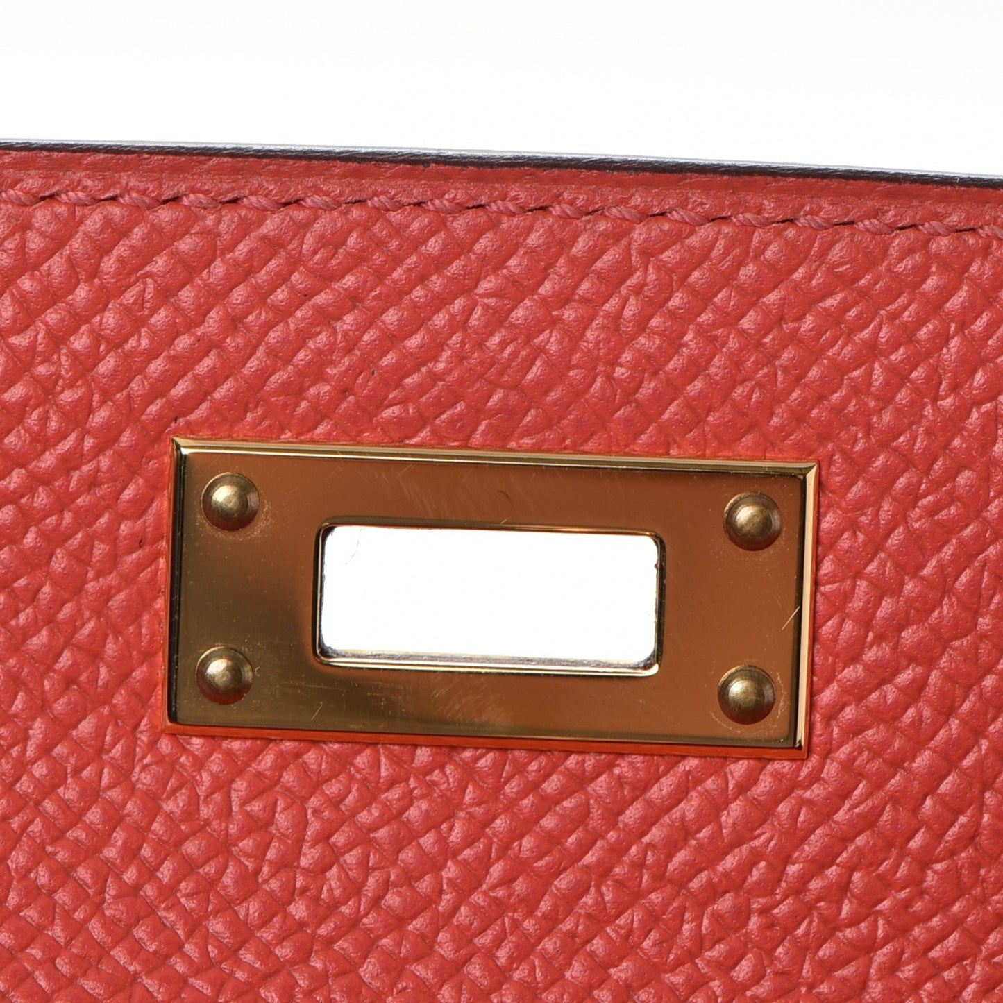 Epsom Kelly Cut Clutch Pochette Rose Jaipur