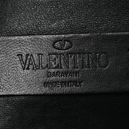 Valentino Garavani Calfskin Lacquered Vlogo Crossbody Bag Black 6 of 9